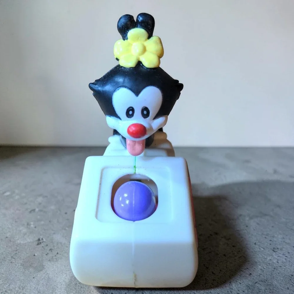 Warner‎ Bros Animaniacs Dot Ice Cream Cart Rolling Toy 1993 Vintage Figure 90s